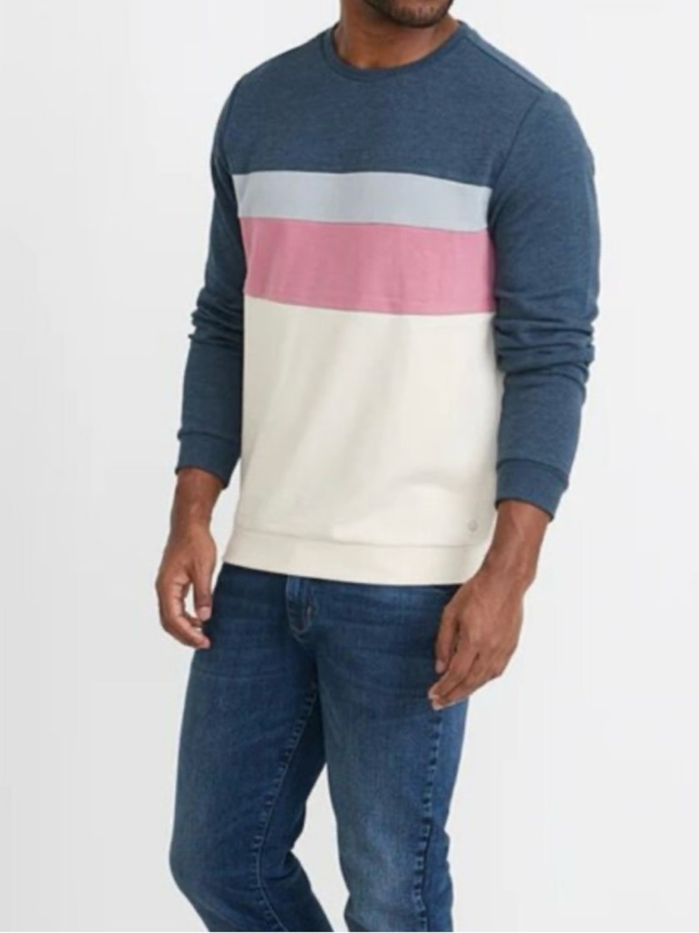 Marine Layer men’s Jordan color block sweatshirt-L - Picture 3 of 7